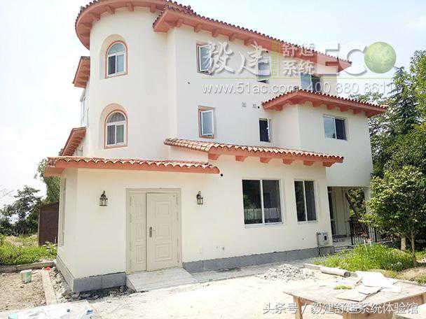 吴江太阳湖大花园别墅地源热泵空调地暖生活热水三合一施工实例